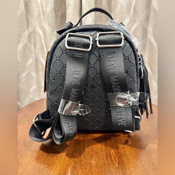 Steve Madden, Black, Faux Leather Backpack - Picture 6 of 11